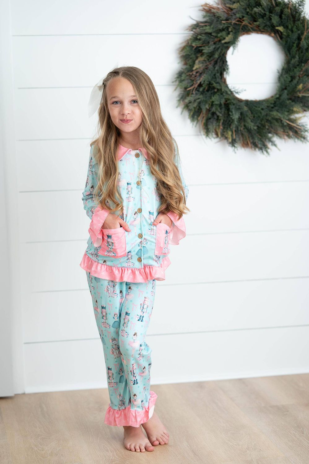 Girls Nutcracker Dreams Holiday Christmas Winter Lounge Set