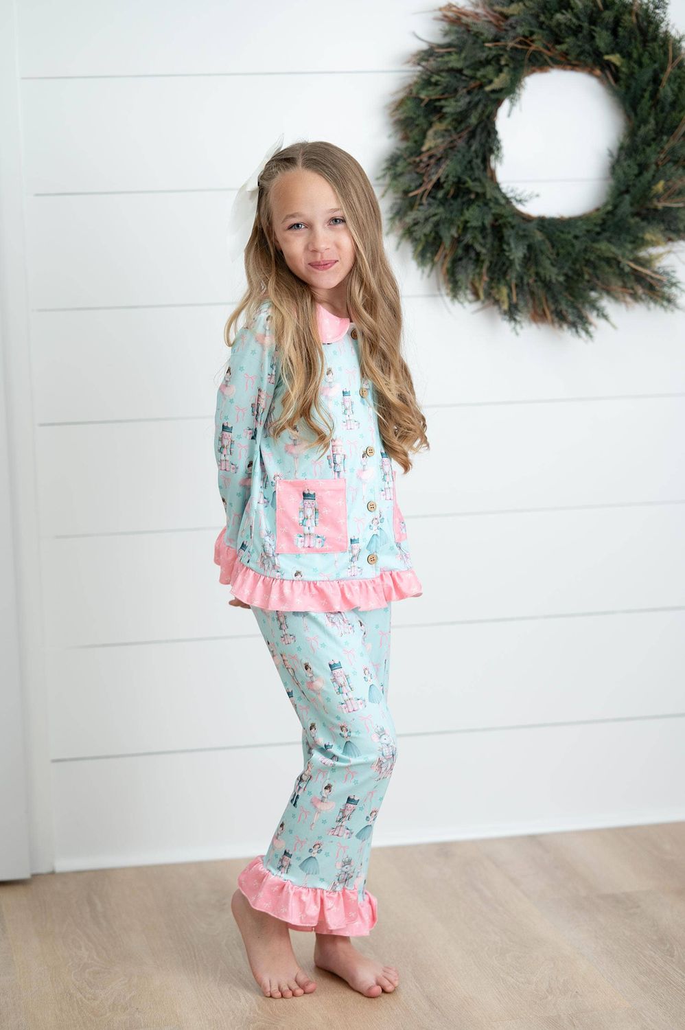 Girls Nutcracker Dreams Holiday Christmas Winter Lounge Set