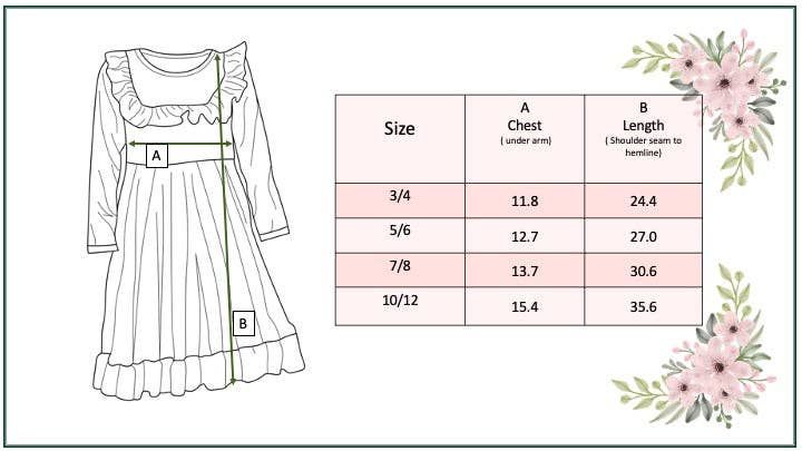 Girls Brooke Green Fir Velvet Holiday Winter Twirl Dress