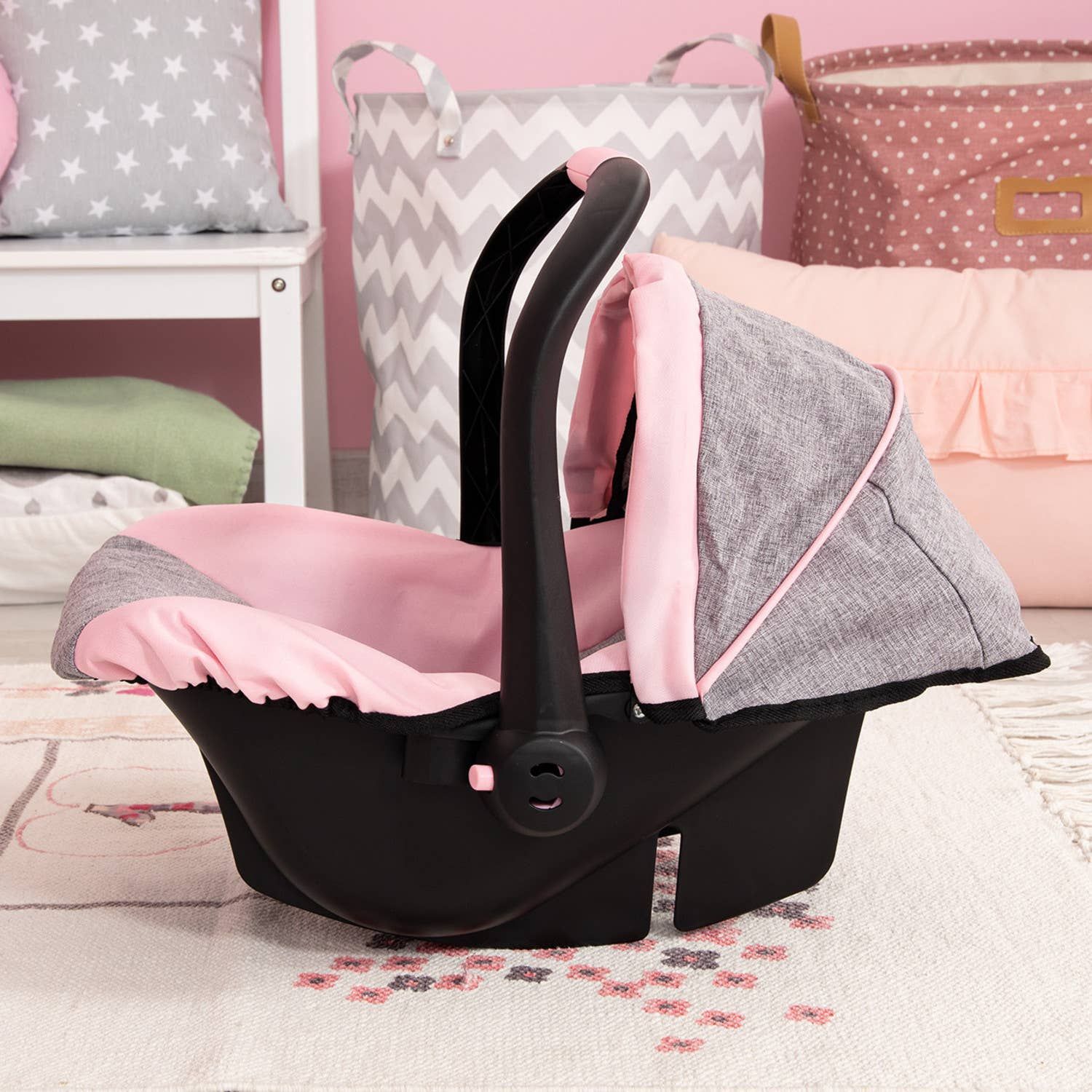 Bayer Design Deluxe Doll Car Seat With Butterfly