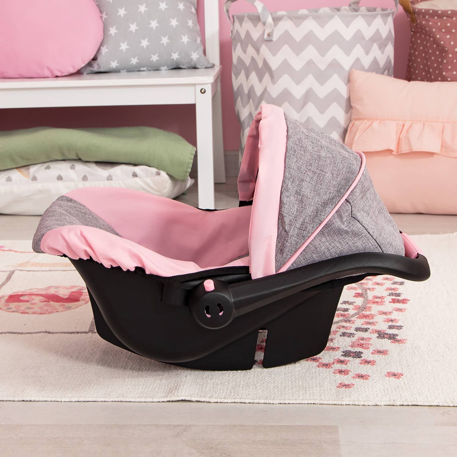 Bayer Design Deluxe Doll Car Seat With Butterfly