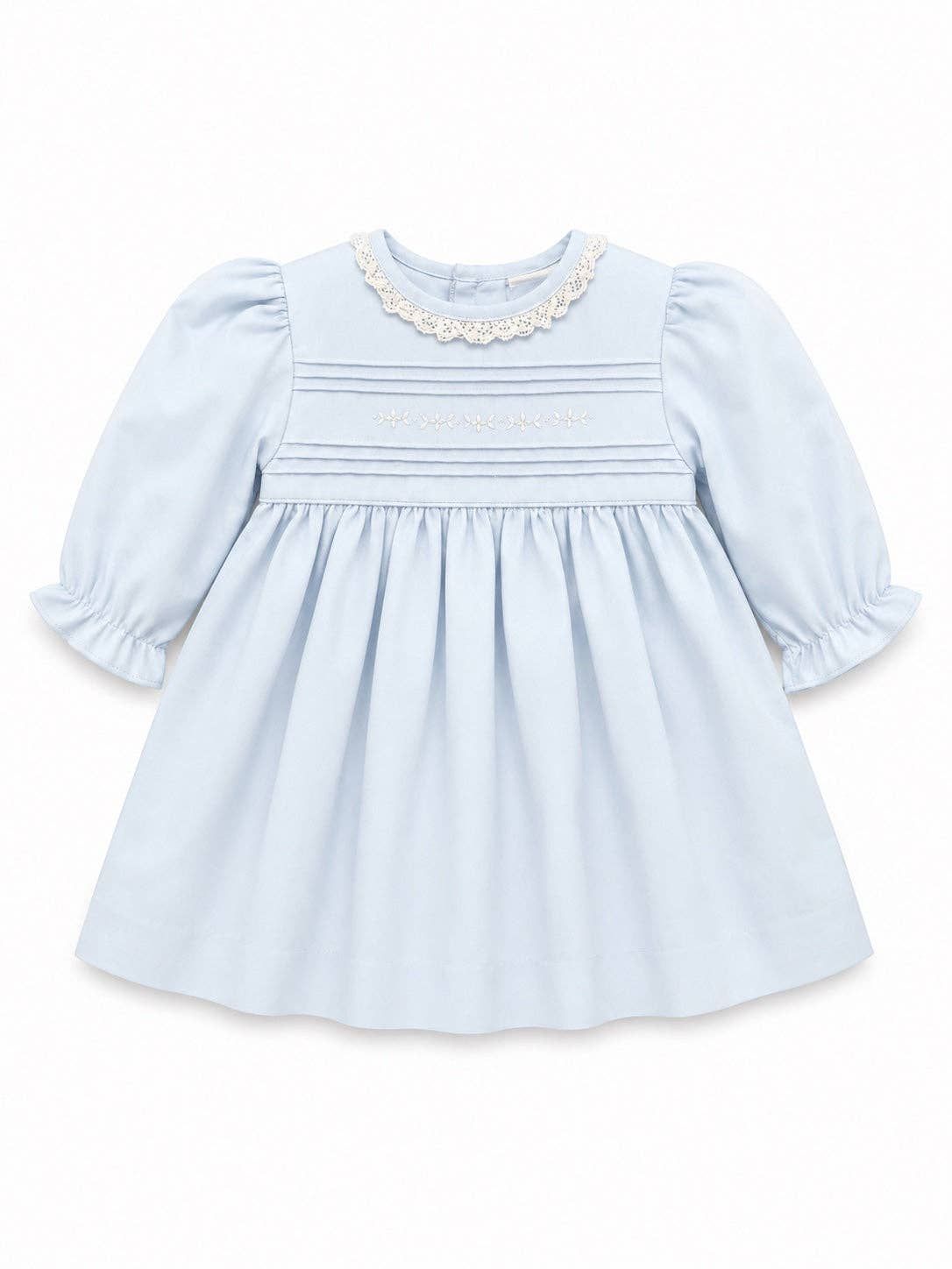 Baby Girl Light Blue Long Sleeve Dress