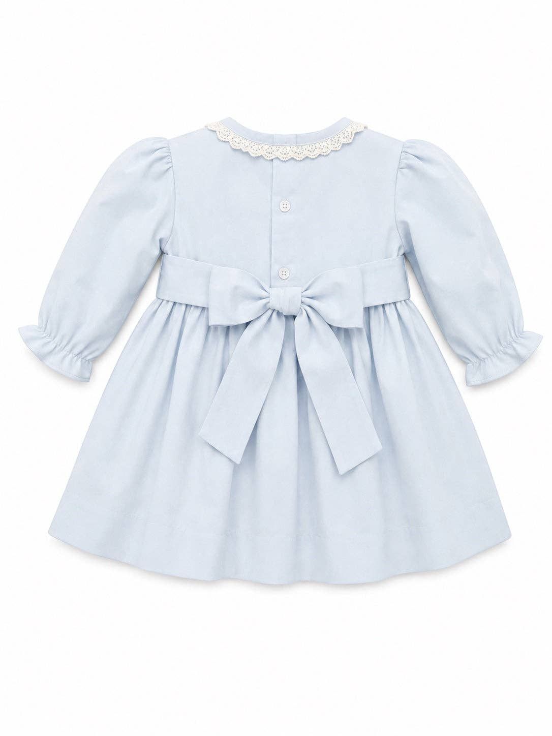 Baby Girl Light Blue Long Sleeve Dress