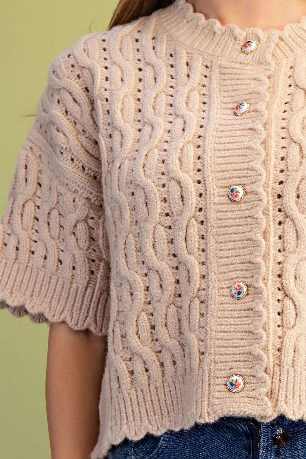 Antique button cardigan