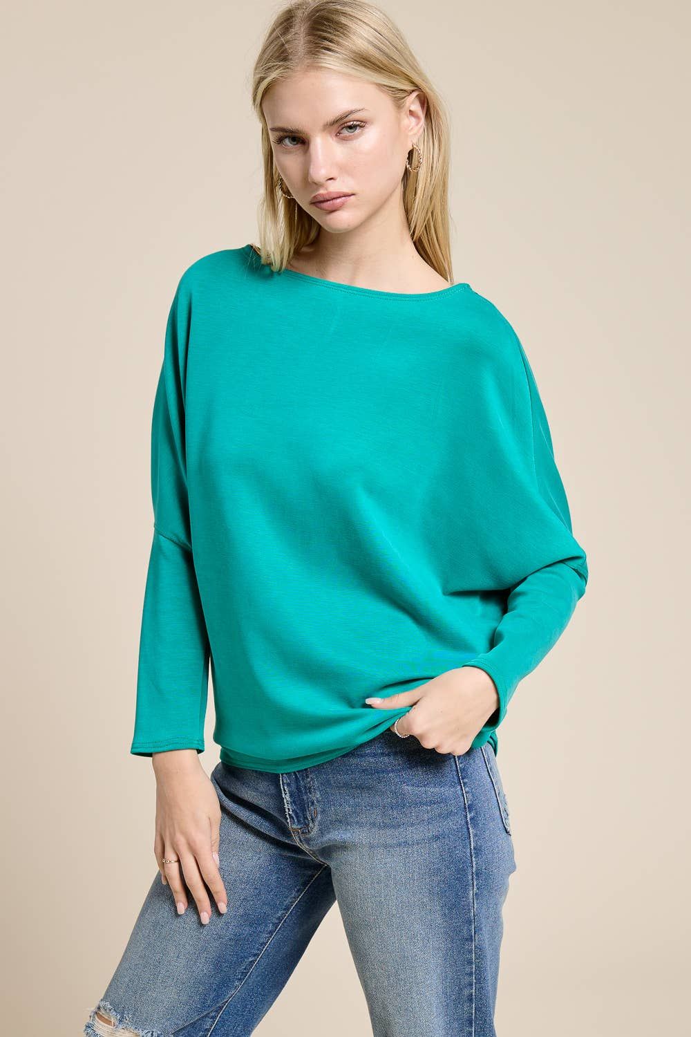 Signature Scuba Dolman Top