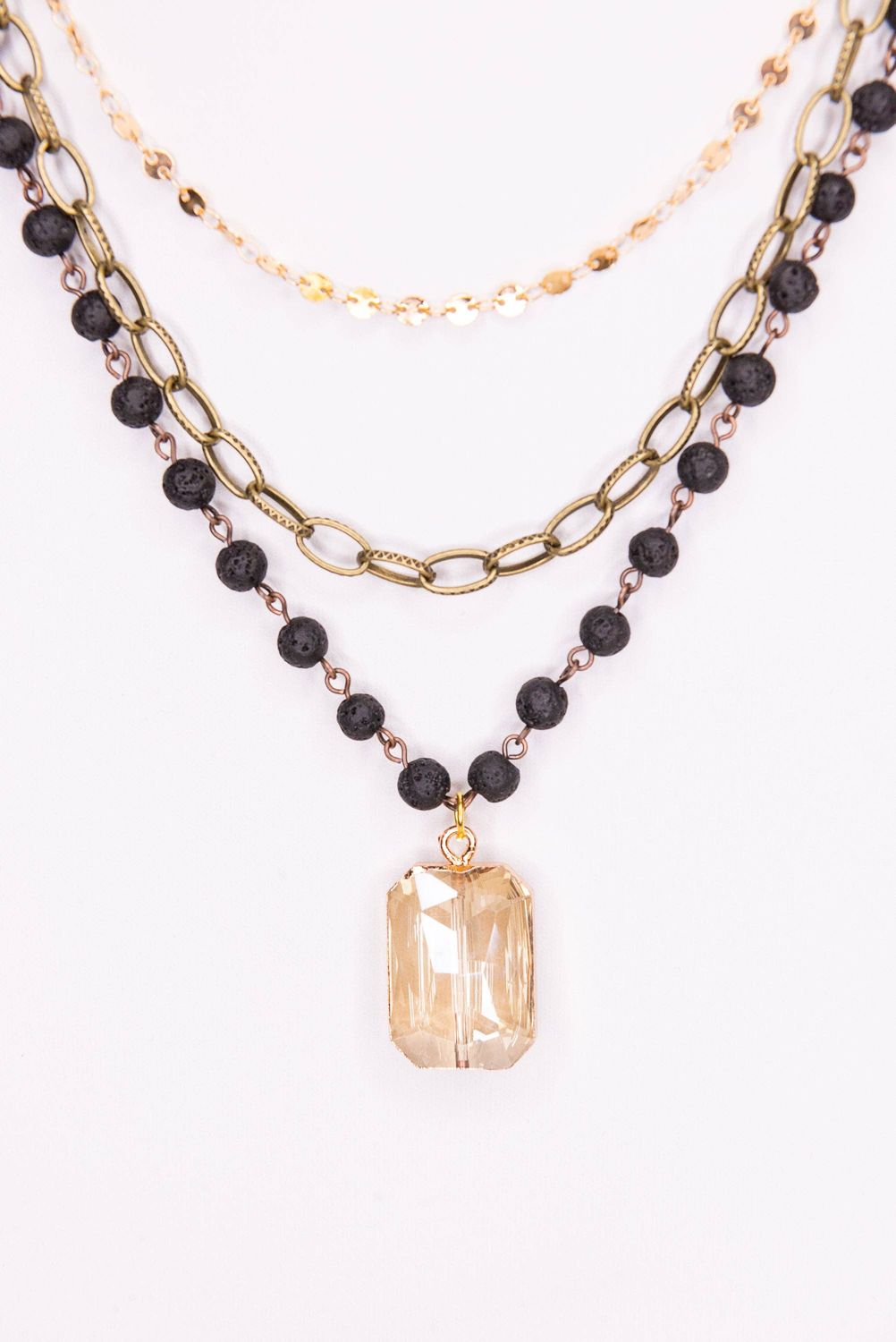 Hannah Necklace in  Tri-color