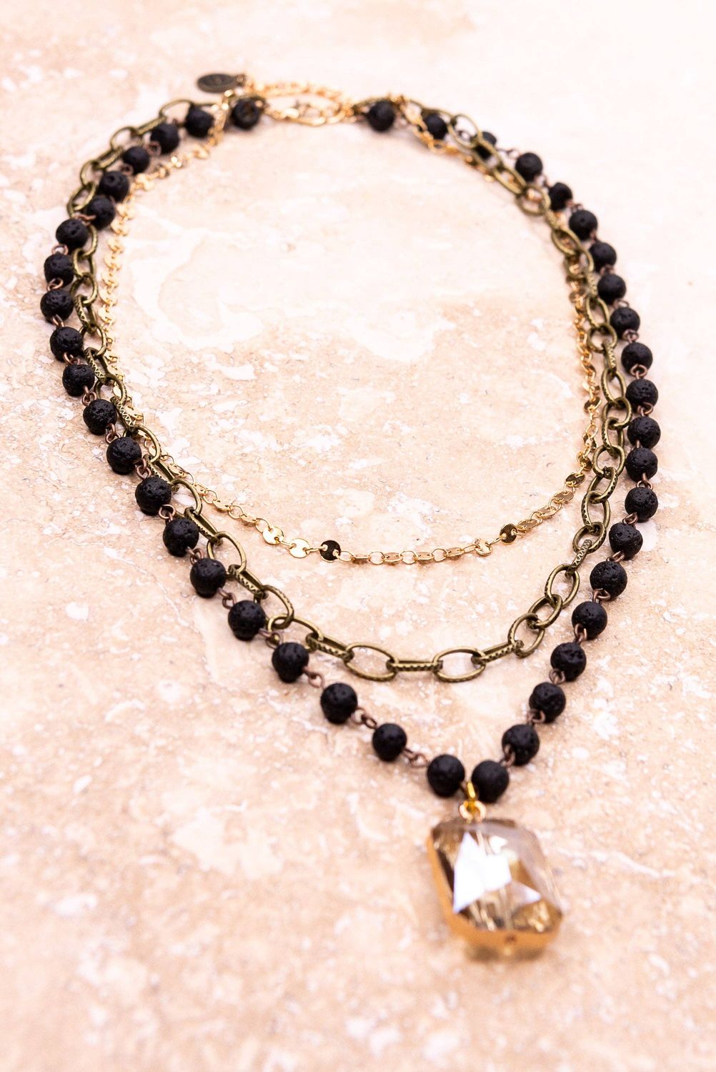 Hannah Necklace in  Tri-color