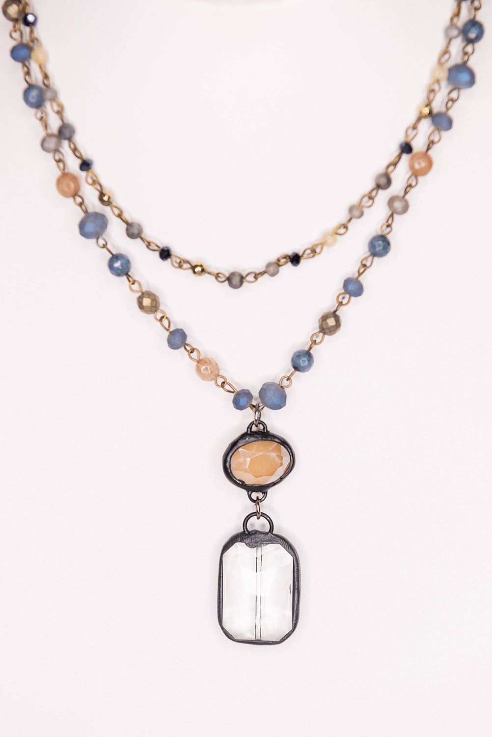 Micah Necklace in Denim