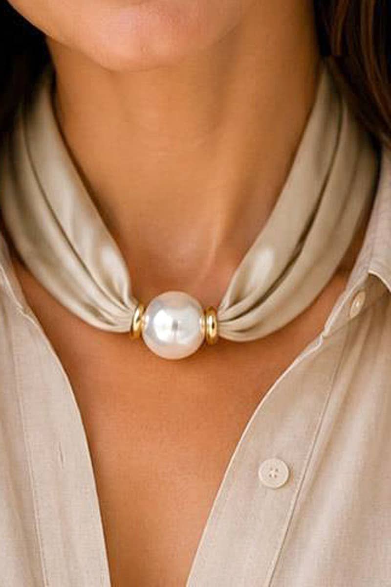 Solid Scarf Necklace
