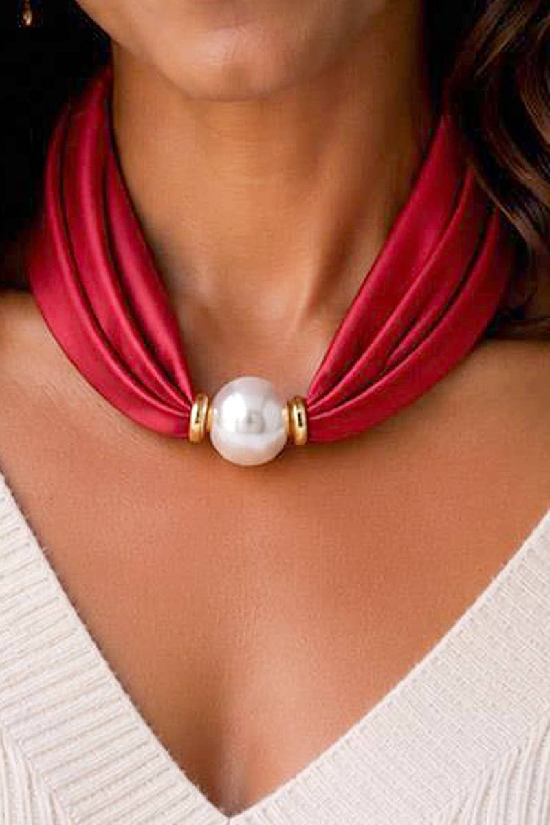 Solid Scarf Necklace