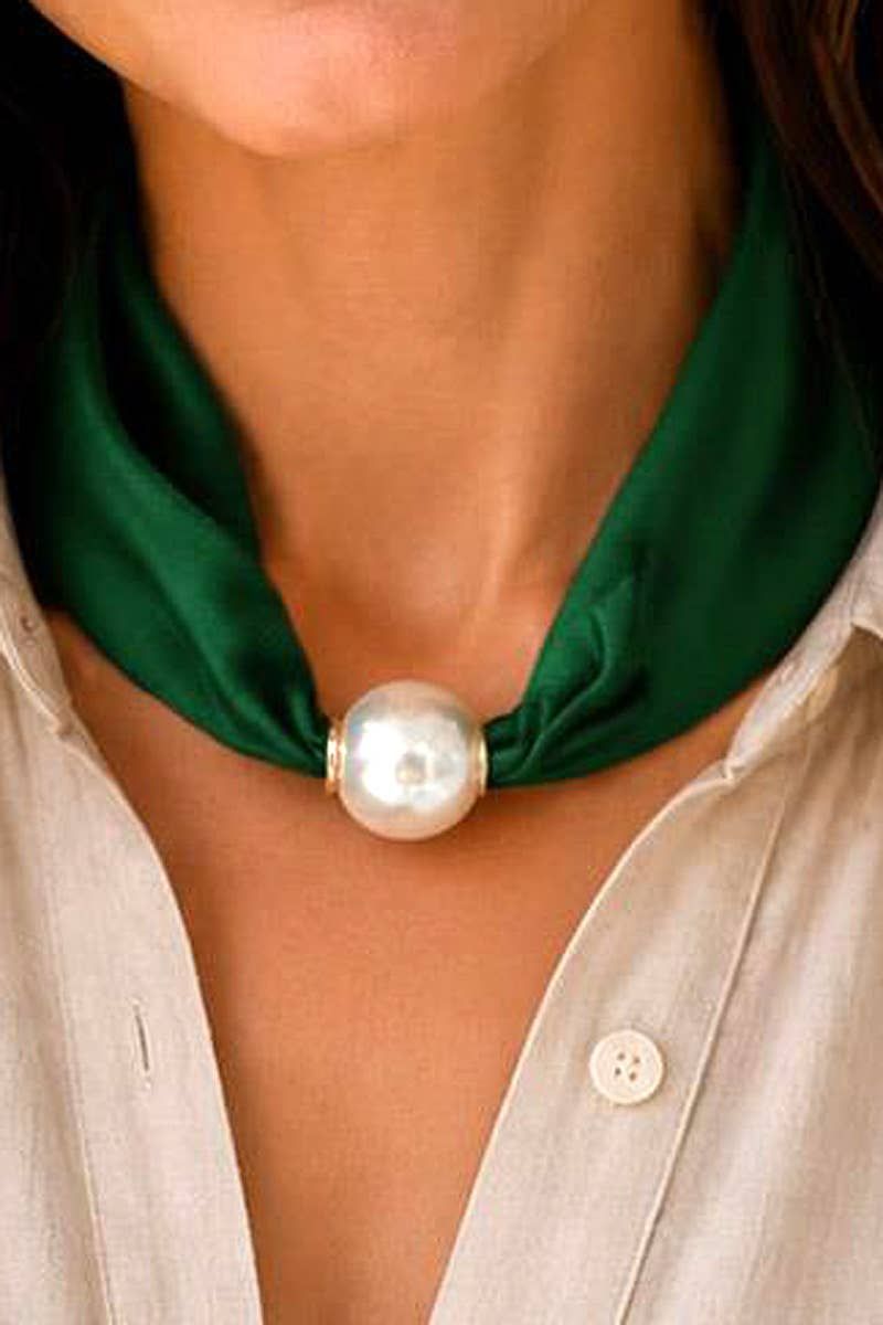 Solid Scarf Necklace