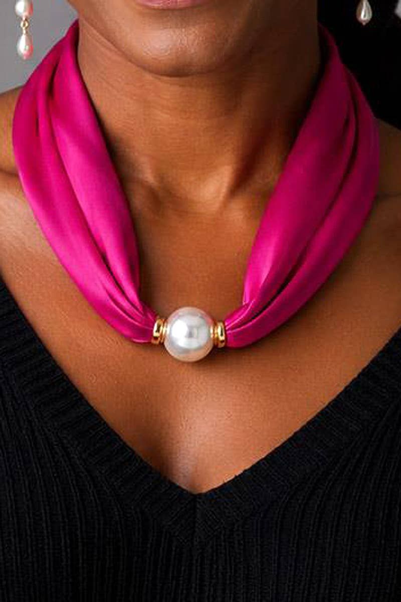 Solid Scarf Necklace
