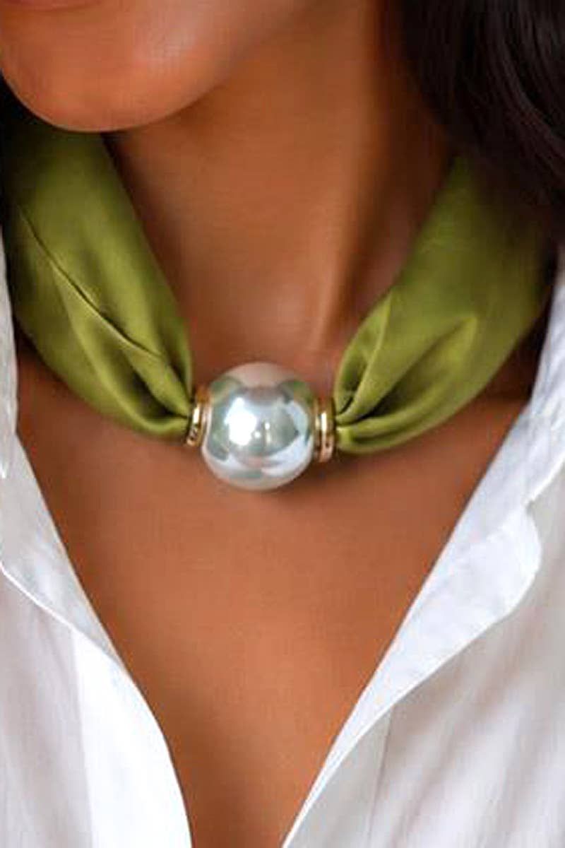 Solid Scarf Necklace