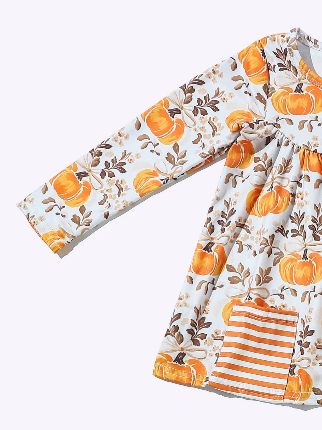Pumpkin Spice Stripes Girls Set
