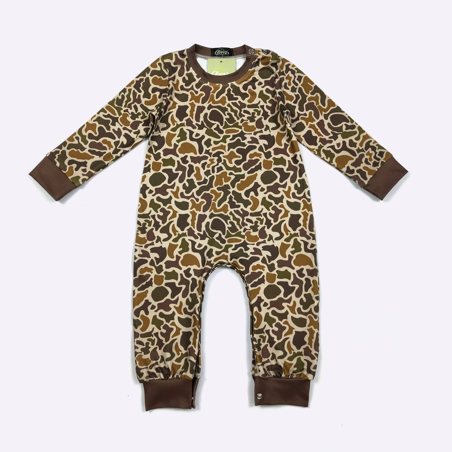 Earthy Camo Boy Romper