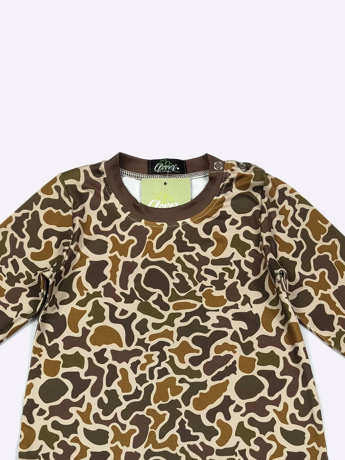 Earthy Camo Boy Romper