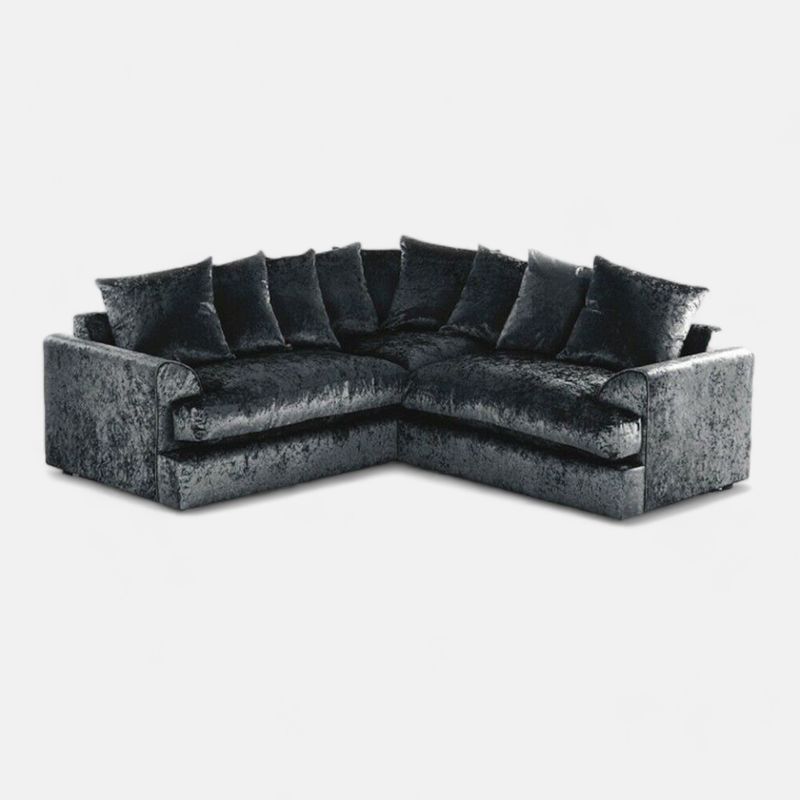 Crushed Velvet Dylan 5 seater Universal Corner Sofa