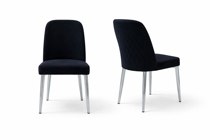 Aris Antrasit High Gloss Table + 6 Chairs