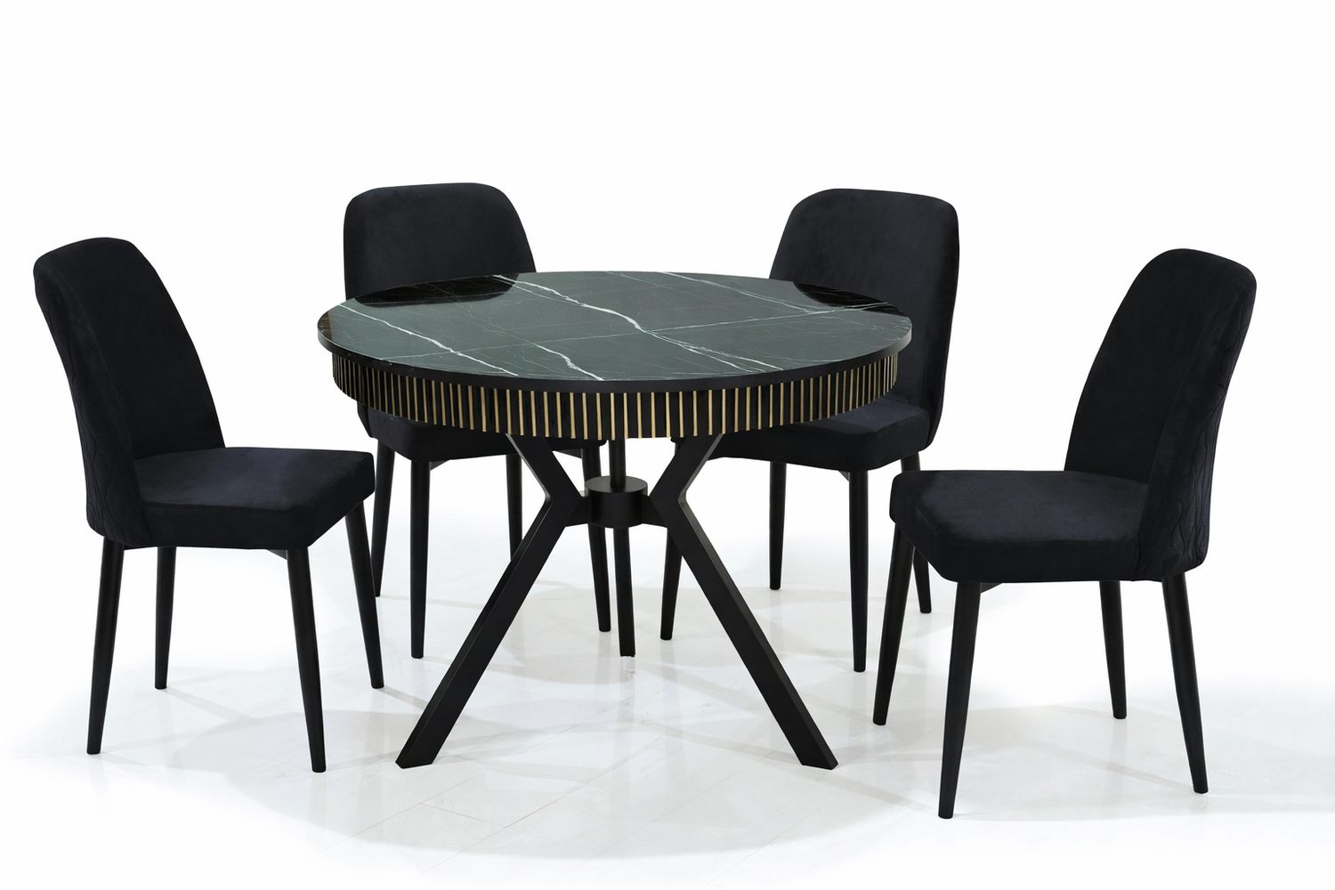 Sonata High Gloss Table + 4 Chairs
