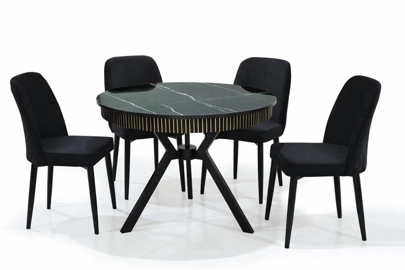 Sonata High Gloss Table + 4 Chairs