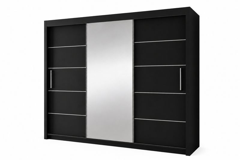 Sliding Mirror Door Wardrobe - Lisbon