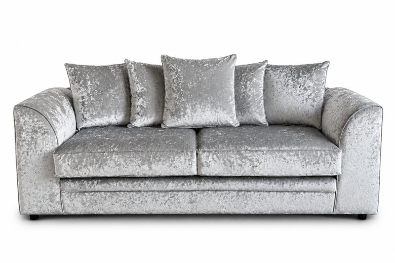 Crushed Velvet Dylan 3 Seater Sofa