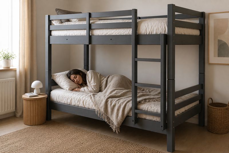 Single Wooden Bunk Bed