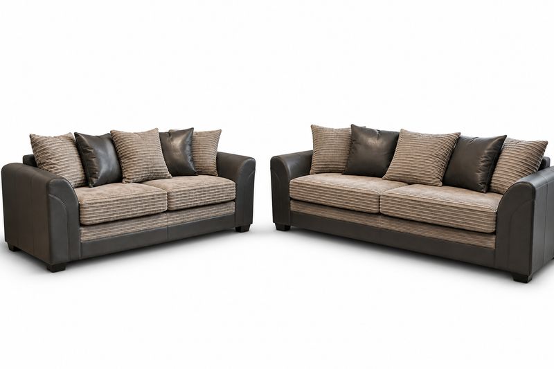 Dylan Jumbo Cord 3+2 Seater Sofa