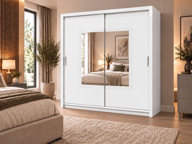Venice 203cm Wide 2 Matt Door Sliding Wardrobe Venice 203cm Wide 2 Matt Door Sliding Wardrobe