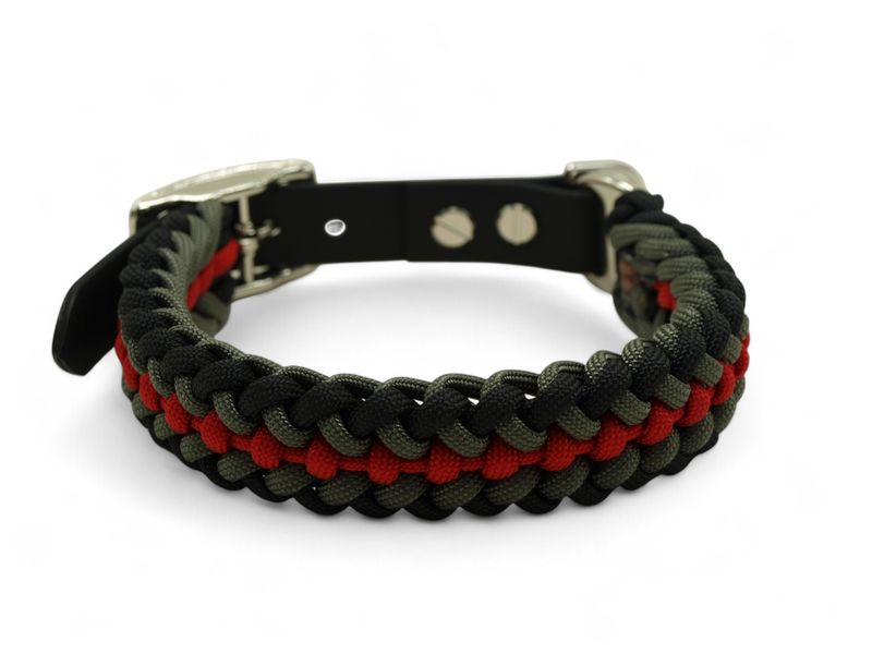 31-34cm Biothane Hundehalsband Paracord