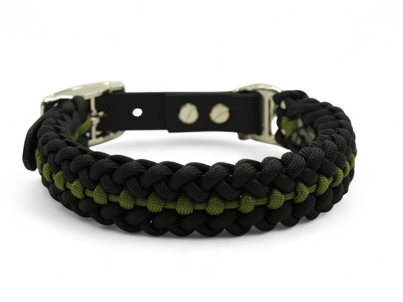 32-35cm Biothane Hundehalsband Paracord
