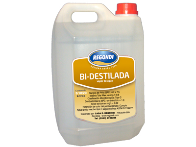 Bidon x 5 Lt Agua Destilada – REGONDI