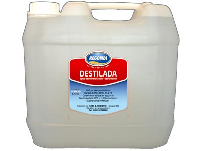 Agua Destilada x 20 Lts.