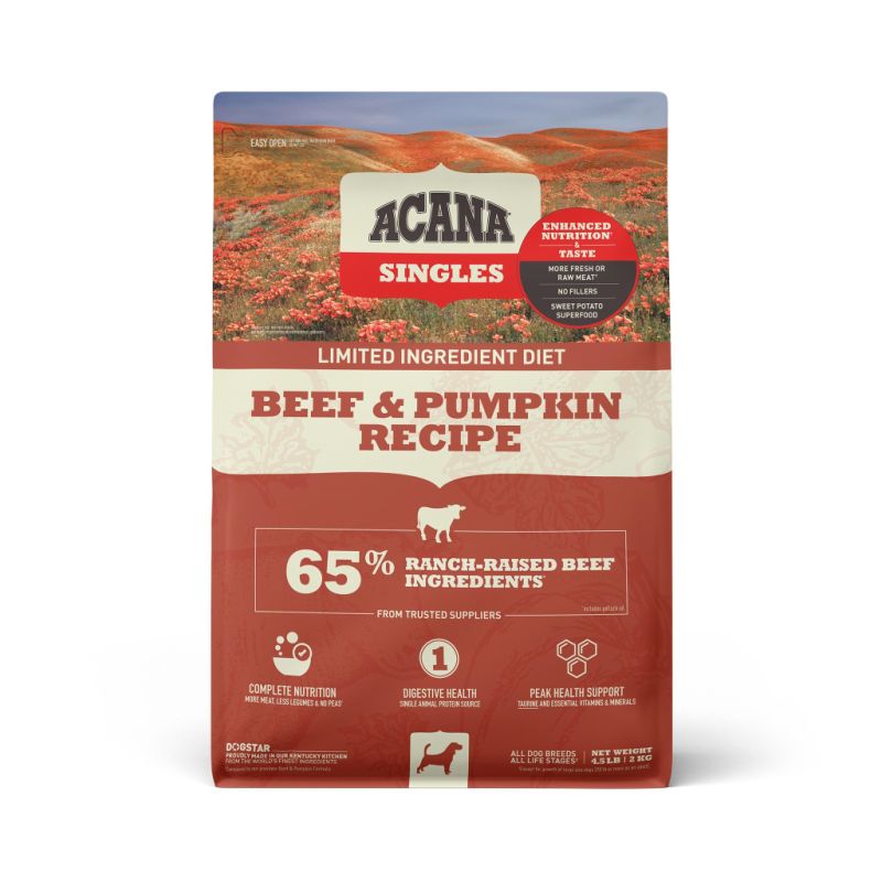 Acana - Singles - Beef &amp; Pumpkin Recipe 4.5 lb