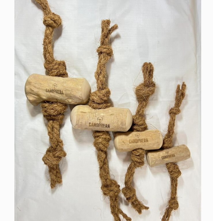 Canophera Coffee Wood &amp; Coconut Rope Chew, XL