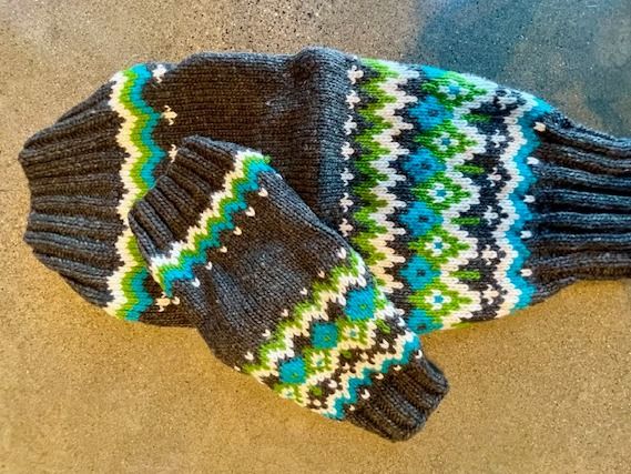 Chilly Dog - Charcoal Fairisle, L