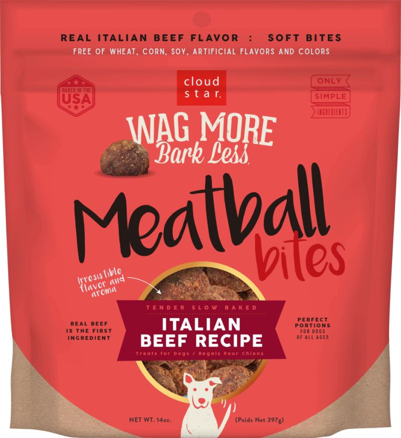 Cloud Star - Wag More - GF Meatballs - Beef Recipe, 14oz