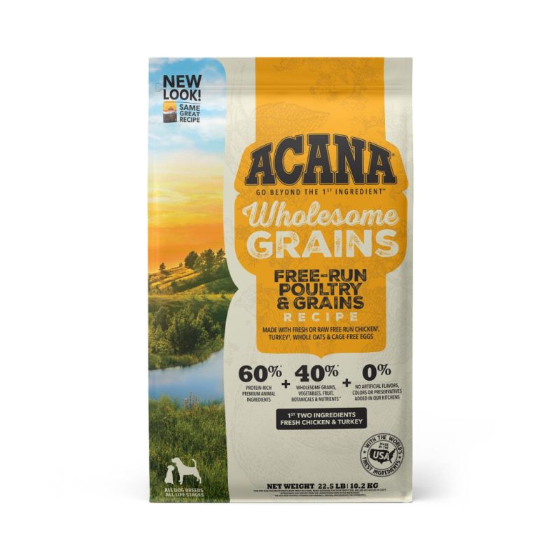 Acana - Wholesome Grains - Free-Run Poultry, 22.5 lbs.