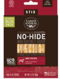 Earth Animal - No Hide - Beef Value PK, 20 CT