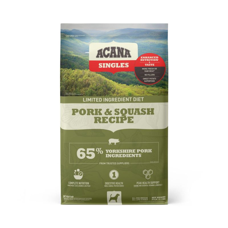 Acana - Singles - Pork &amp; Squash, 22.5 lbs.