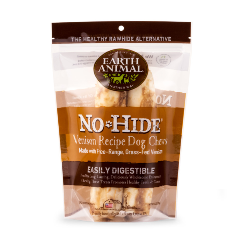 Earth Animal - No Hide - Venison, 7" Chew (2PK)