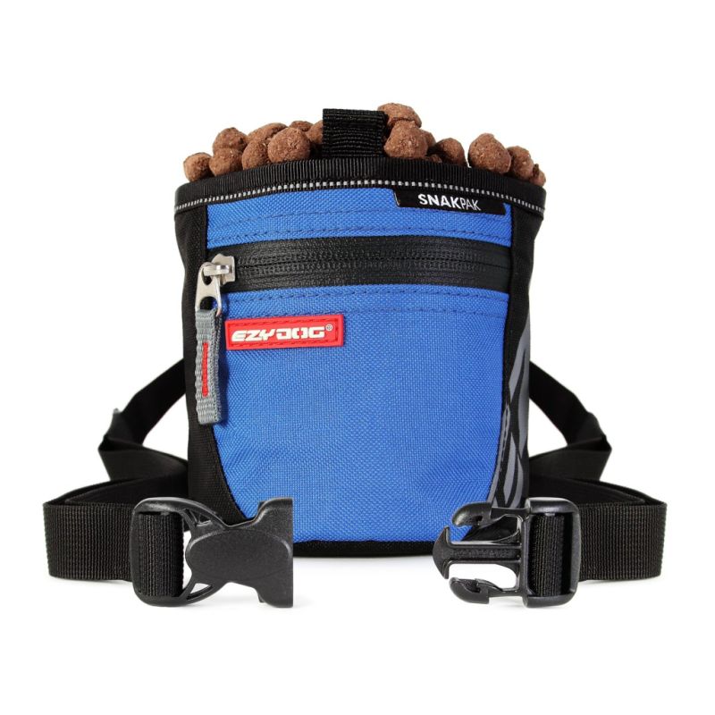 EzyDog Snak Pak Treat Bag, Colour: Blue