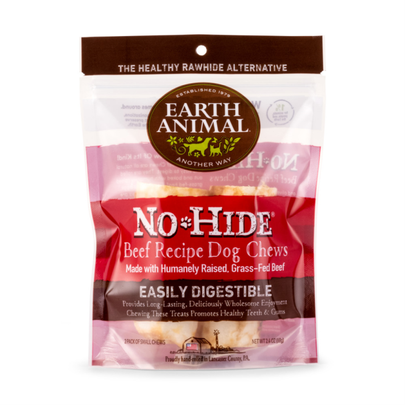 Earth Animal - No Hide - Beef, 4" Chew (2PK)