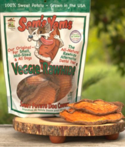Front Porch Pets - Sam's Yams - Veggie Rawhides, 14oz