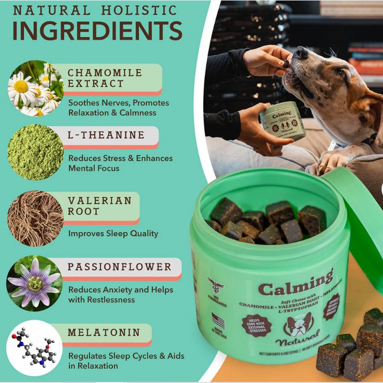 Natural Dog Co CALMING Supplement, 90 ct
