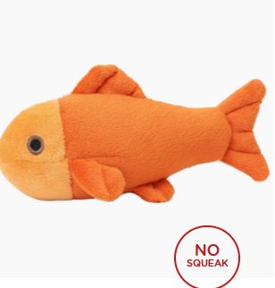 Fluff &amp; Tuff Goldie Fish - Squeakerless