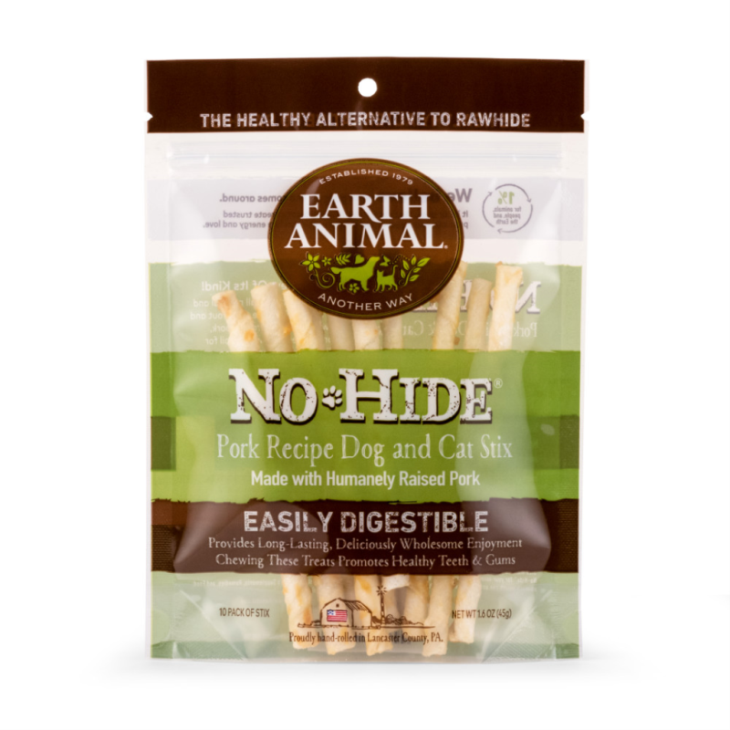 Earth Animal - No Hide - Pork, Stix (10pk)