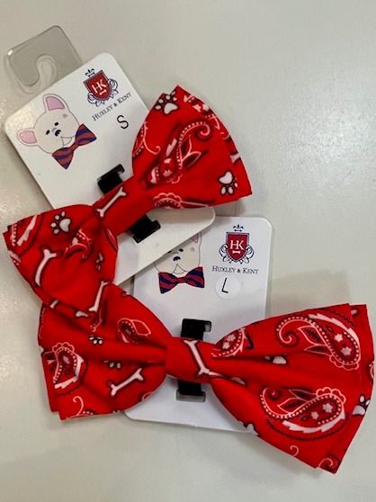 Huxley &amp; Kent - Bow Tie - Red Bone-Dana, S