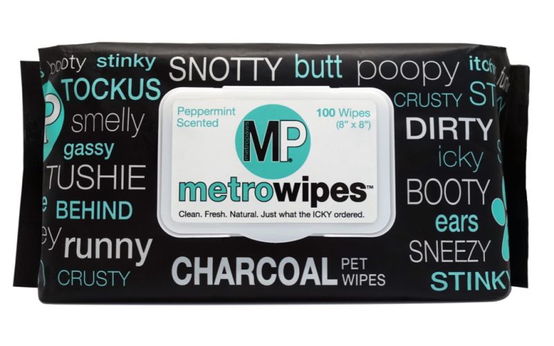 Metro Paws - Metro Wipes - Charcoal, 100ct