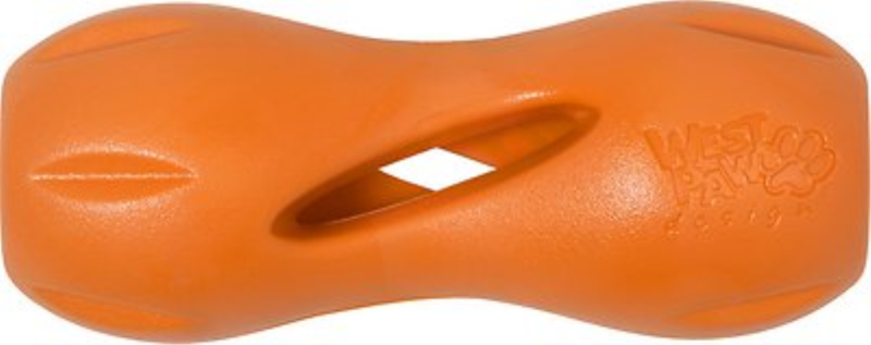 West Paw - Qwizl - Tangerine - 6.5", L